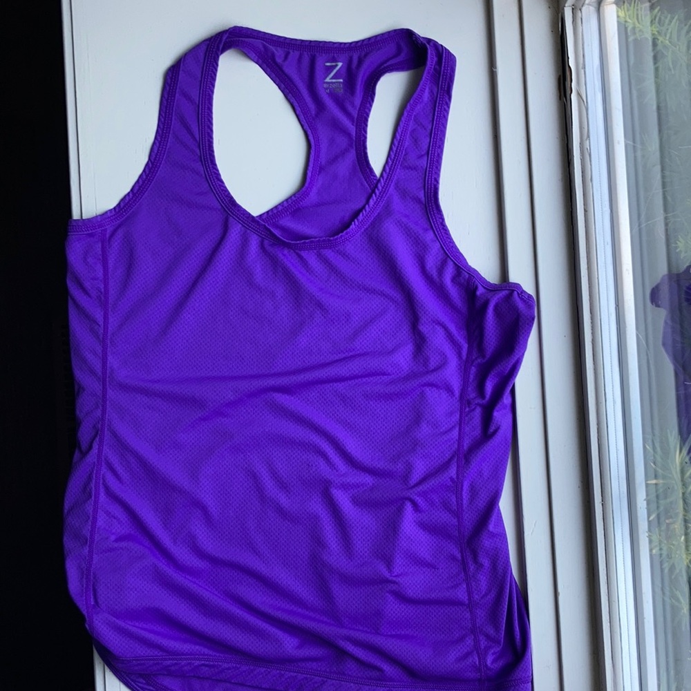 Zella purple racer back workout tank. Size medium